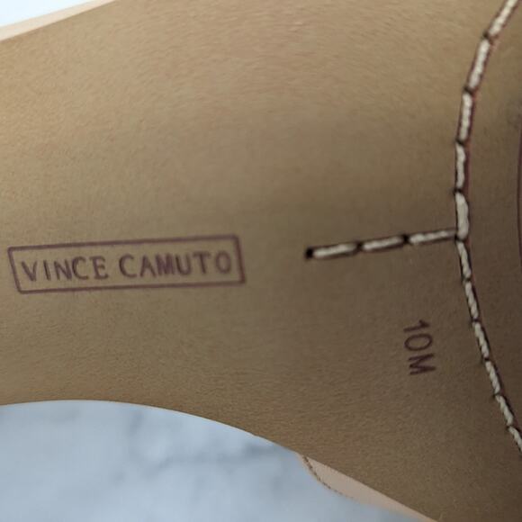 Vince Camuto Evansa nude open square toe jewelled ankle heels size 10 - Picture 10 of 12